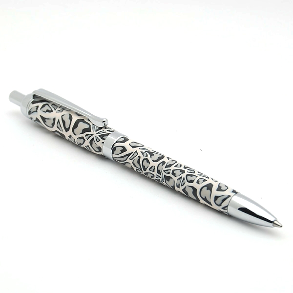 Beaufort Ink Tempest click ballpoint pen kit with chrome fittings - Image 2