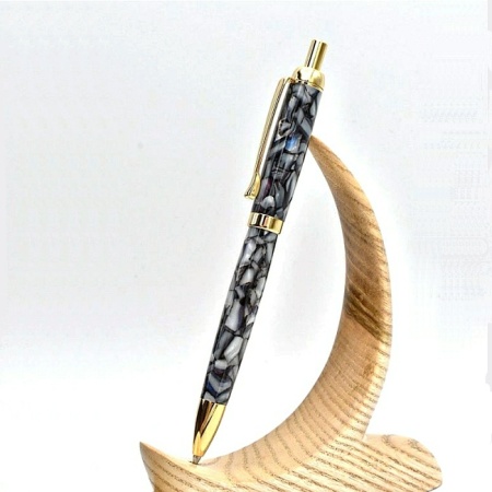 Beaufort Ink Tempest click ballpoint pen kit with upgrade gold fittings
