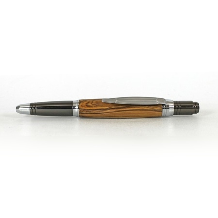 Beaufort Ink Zephyr ballpoint pen kit with chrome & gunmetal fittings