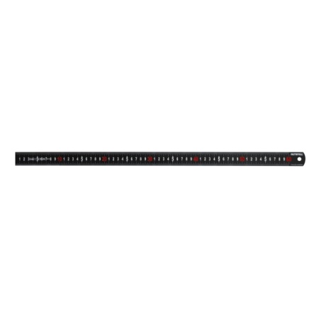 Matt Black Stainless Steel Measuring Rule 600mm