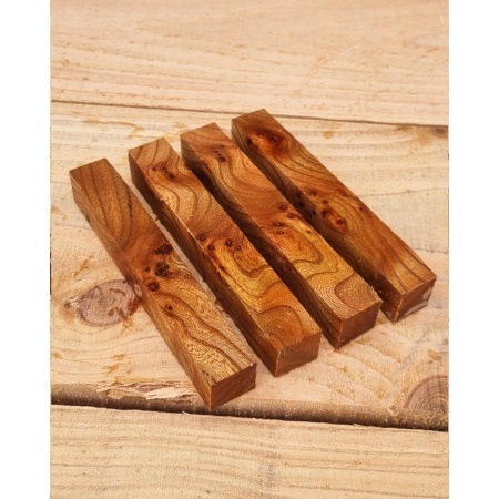 Figured Pippy Elm Rare Pen Blanks Pk 4
