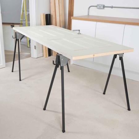 Evolution Metal Folding Sawhorse Stand Twin Pack