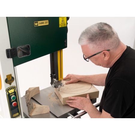 Sabre 350 Bandsaw Cutting Bowl Blanks