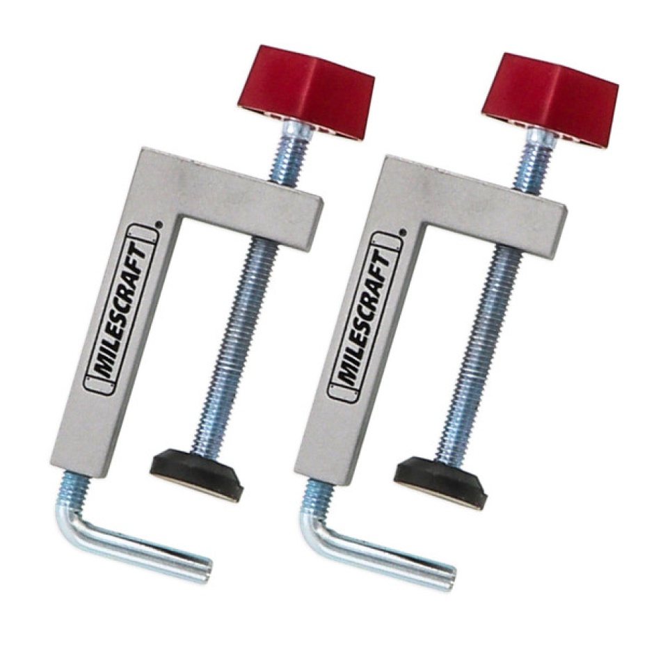 Milescraft FenceClamps (Pair) - For Shopmade, Auxiliary/Sacrificial Fences