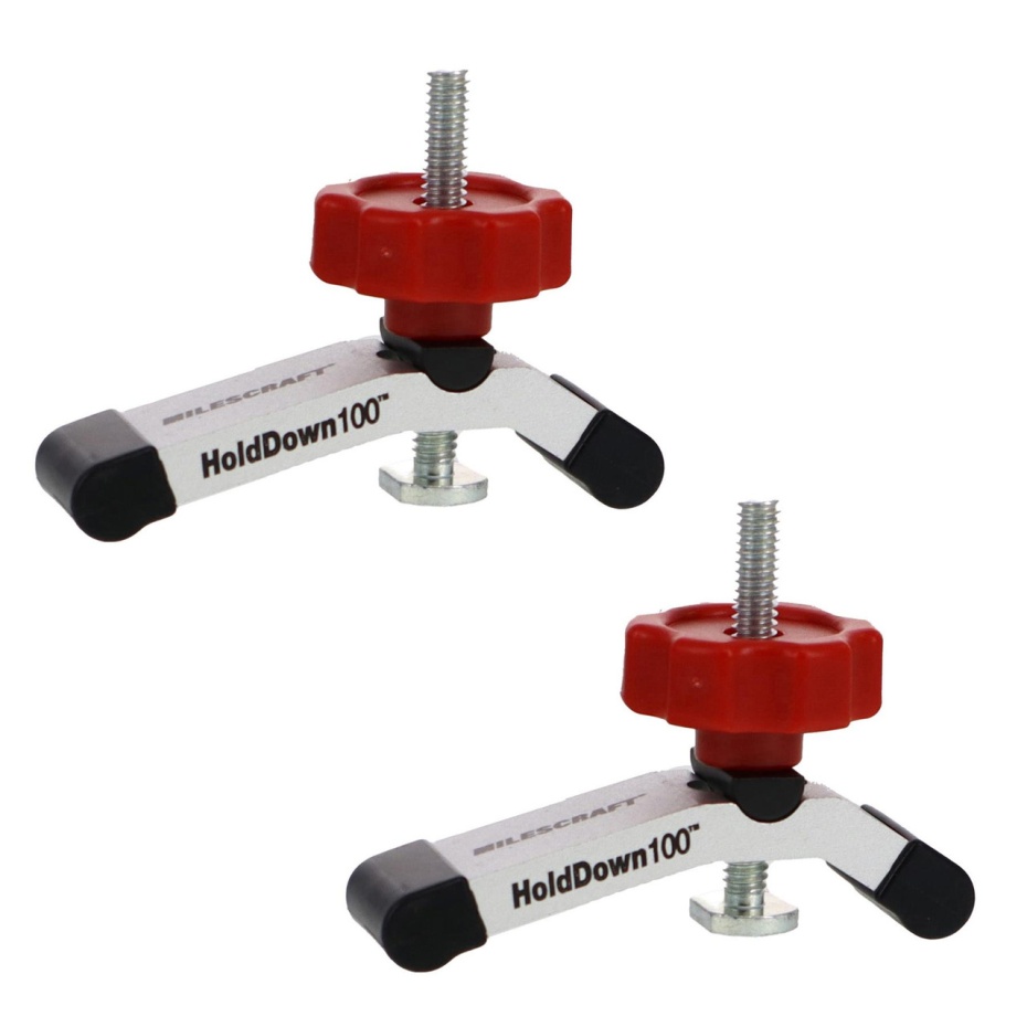 Milescraft HoldDown100 (Pair) - For T-track Clamping