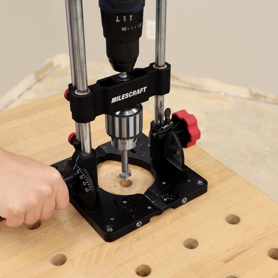 NEW Milescraft DrillMatePRO Portable Drill Press Guide - HD Metal Construction with 1/2" Drill Chuck - Image 7