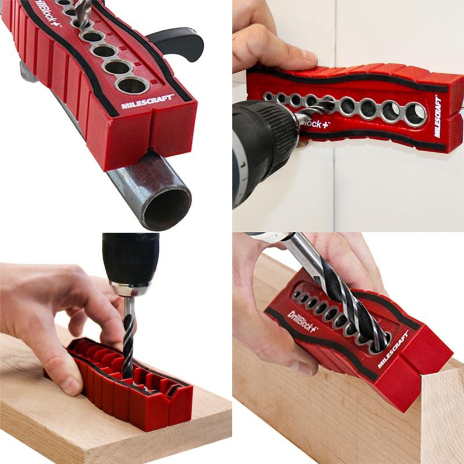 Milescraft DrillBlock+ Drill Straight, 90 Degree Holes (4mm, 5mm, 6mm, 7mm, 8mm, 9mm, 10mm, 11mm, 12mm) - Image 2