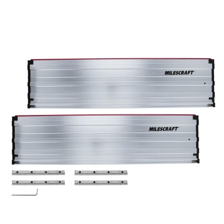 Milescraft GuideRails - Expand TrackSawGuide System Includes 2 x 27.1/2” / 700mm Guide Rails + Connectors