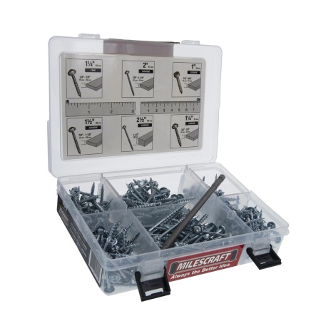 Milescraft Pocket Hole Screw Kit 350pce