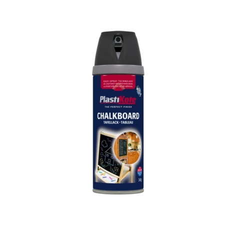 PlastiKote Aerosol Spray Paint Tin TWIST &Spray CHALKBOARD 400ML BLACK