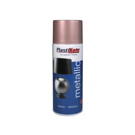 PlastiKote Aerosol Spray Paint Tin 4405 METALLIC 400ML ROSE GOLD