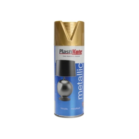 PlastiKote Aerosol Spray Paint Tin 620  METALLIC 400ML GOLD