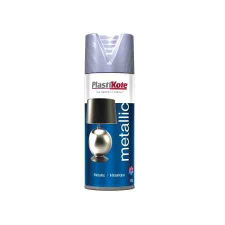 PlastiKote Aerosol Spray Paint Tin 621  METALLIC 400ML SILVER