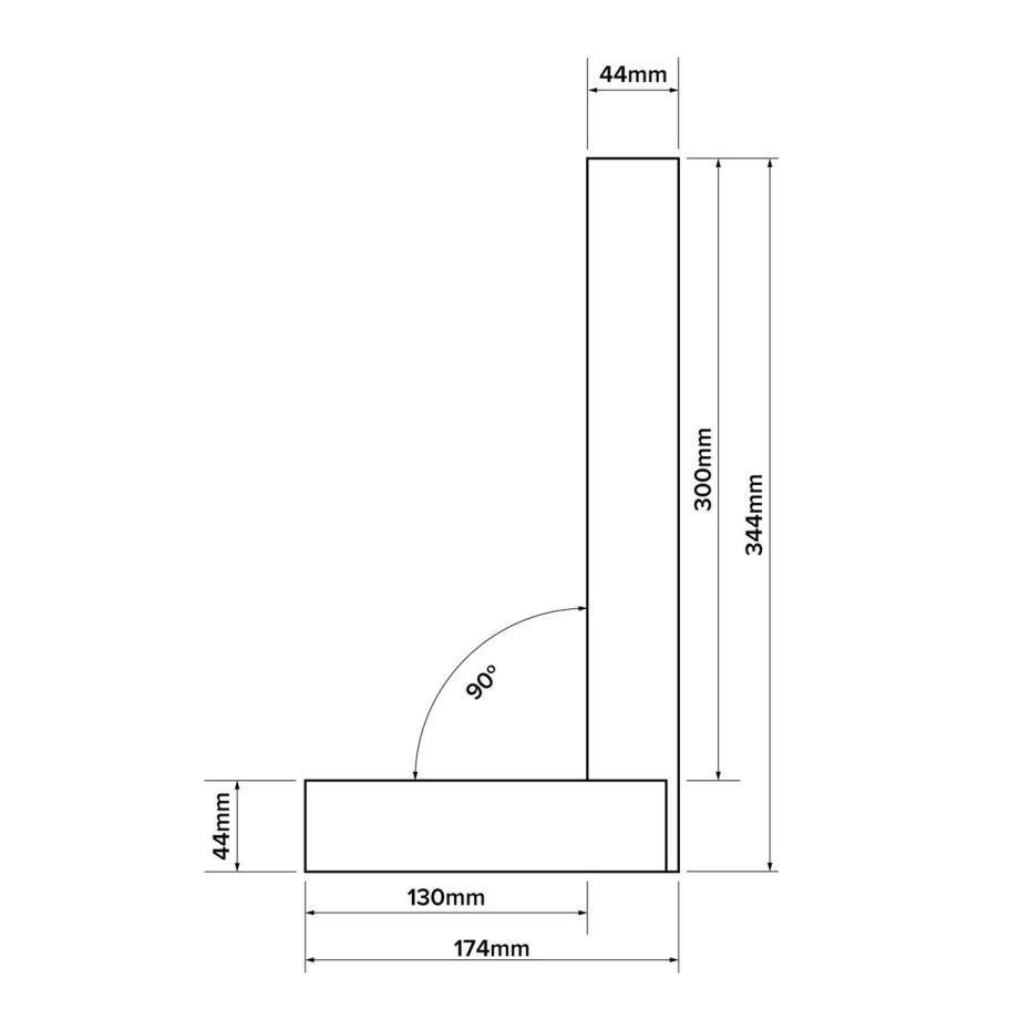 Verum Precision Engineer's Square - 300mm (12") - Image 3