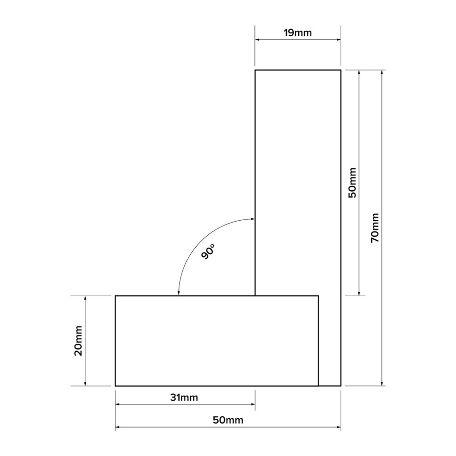 Verum Precision Engineer's Square - 50mm (2") - Image 2