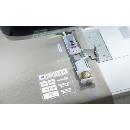 Brother EV1 feature showing StitchVision projector technology