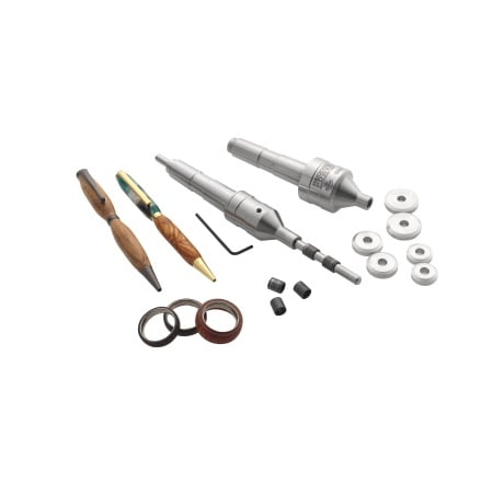 Record Power Pen Turning Mandrel Kit with Mandrel Saver and Ring Turning Bushes