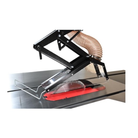 SawStop floating overarm dust collection close up