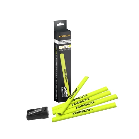 Komelon Carpenters Pencils & Sharpener Set
