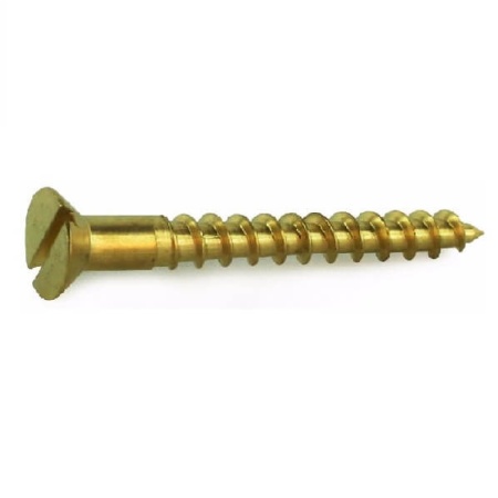 countersunk brass slot head screw