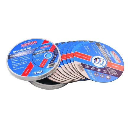 Faithfull 10 Piece 115mm INOX Cut Off Wheels