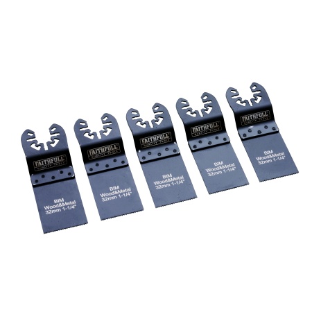 Faithfull 5 Piece Multi-Tool Blade Set