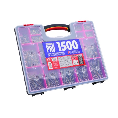 Fixings & Fasteners 1500 Piece Multi-Purpose Screw Organiser