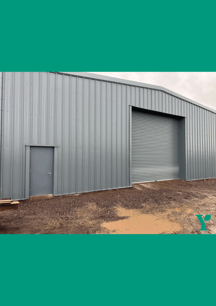 Warehouse Front with Doors Fitted