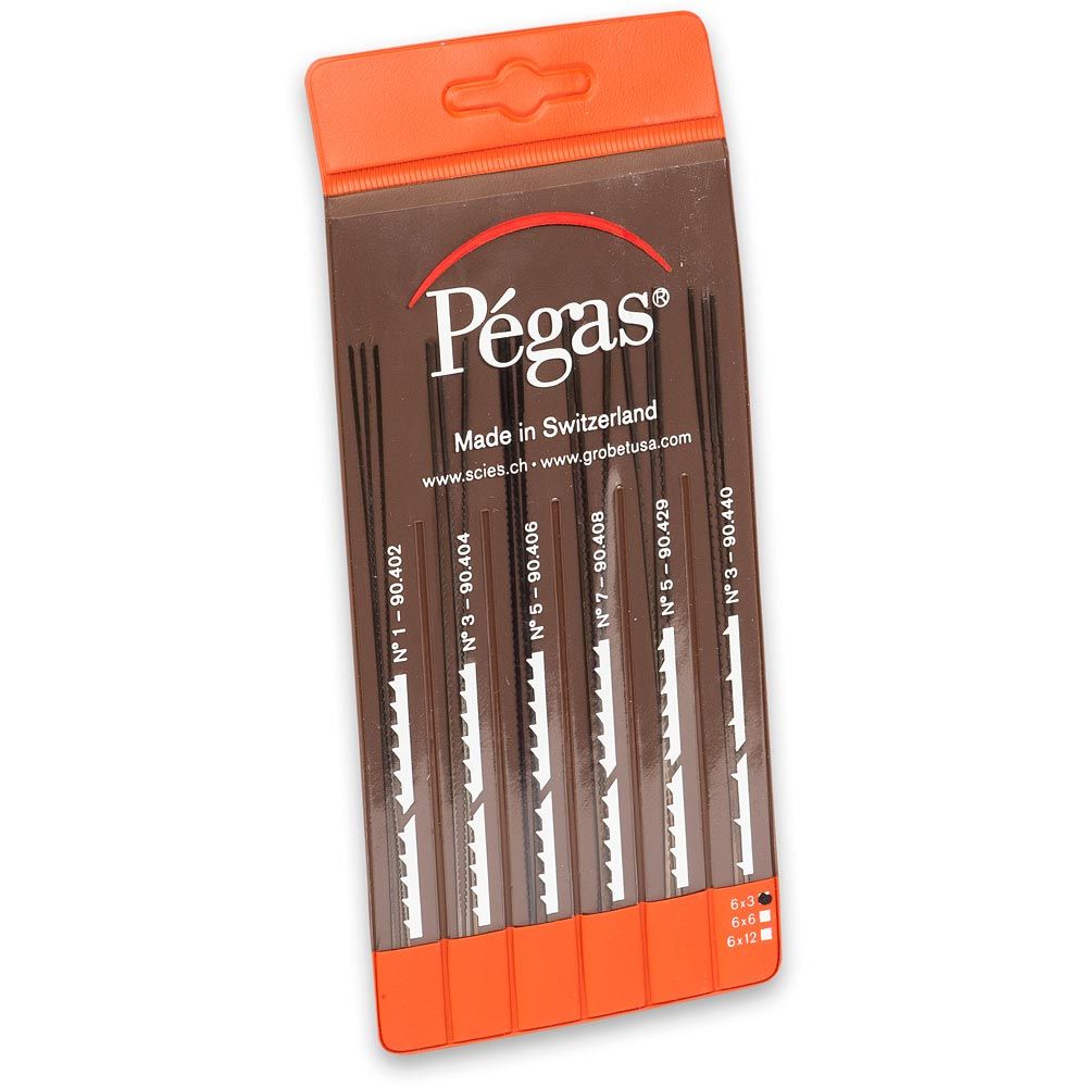 Pegas Scroll Saw Blade Starter Pack - Wood 18 Pack