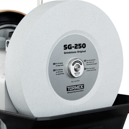 tormek sg-250 sharpening wheel on the tormek t-8