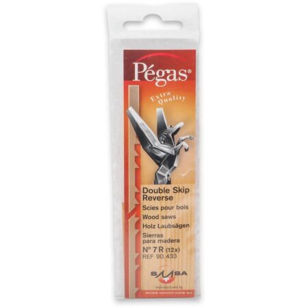 Pegas Double Skip Reverse Tooth Scroll Saw Blades 12PK