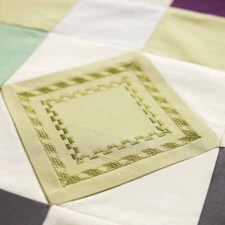 Stitch sample of the Topaz 65 embroidery machine