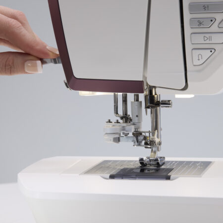 Close up of sewing area of the Husqvarna Viking Topaz 65