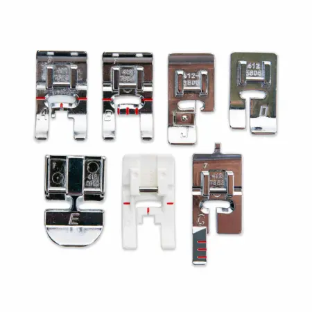 Set of 7 presser feet included with Husqvarna Viking Onyx 15 sewing machine