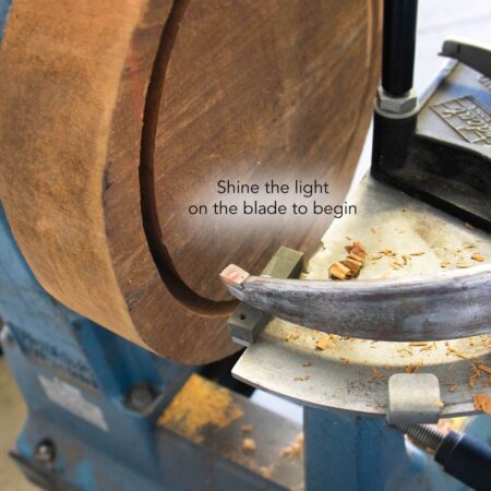 Woodcut tools bowlsaver light guide #woodcut #woodturning #bowlsaver
