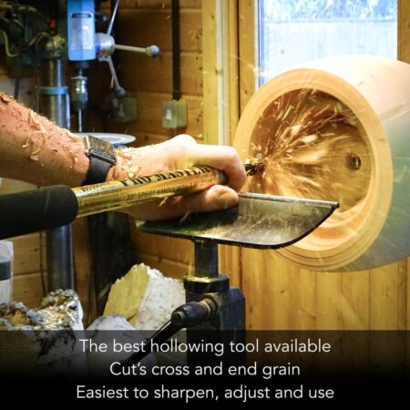 Woodcut tools pro-forme hollowing action shot #woodcut #hollowing #woodturning