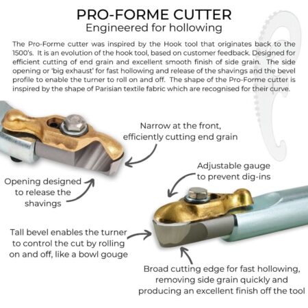 Woodcut tools pro-forme cutter head #woodcut #hollowing #woodturning