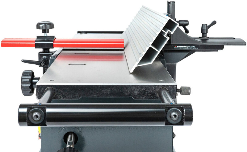 Exmac 8" Surface Planer With Carbide Block, Cast Iron Extending Tables & 1.6HP Motor - A200 - Image 2