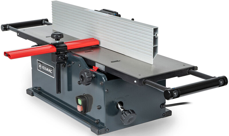 Exmac 8" Surface Planer With Carbide Block, Cast Iron Extending Tables & 1.6HP Motor - A200 - Image 5