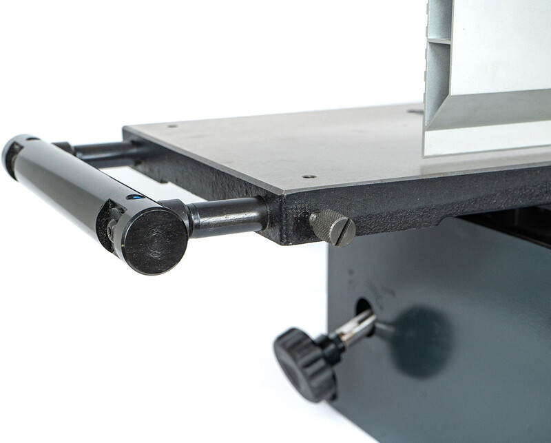 Exmac 8" Surface Planer With Carbide Block, Cast Iron Extending Tables & 1.6HP Motor - A200 - Image 9