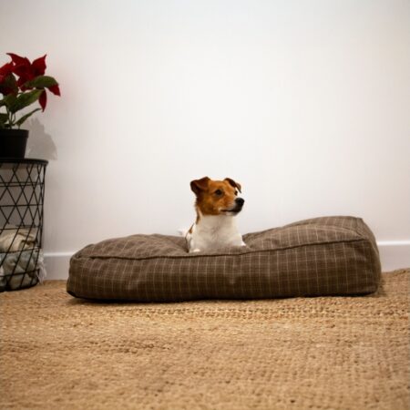 brown check mattress #petbed #dogbed #mattress