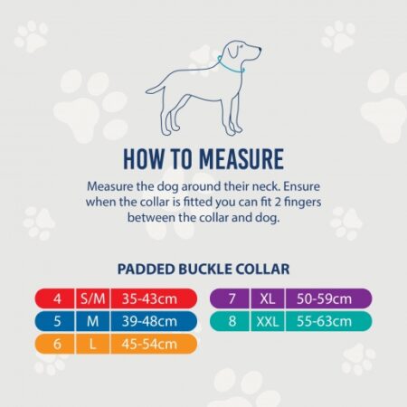 padded viva collar size chart #dogcollar