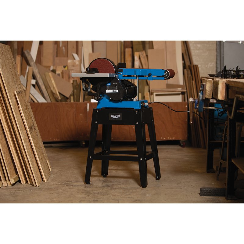 Draper Expert 230V Belt And Disc Sander With Tool Stand, 150mm, 750W - Image 3