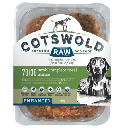 Cotswold RAW 70/30 Adult Enhanced Enhanced Lamb 1kg Mince