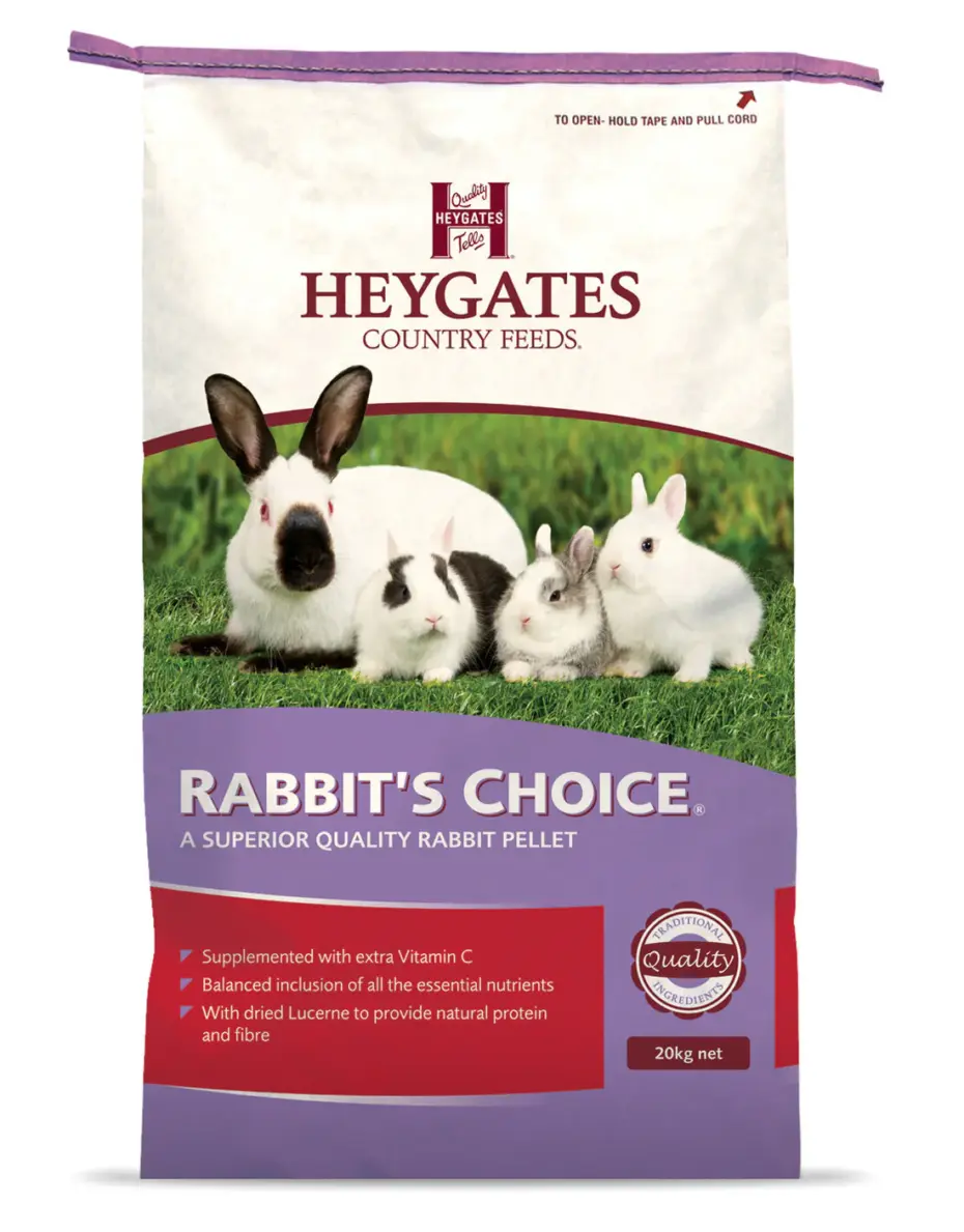 Heygates Rabbits Choice Pellets 20kg | Yandles