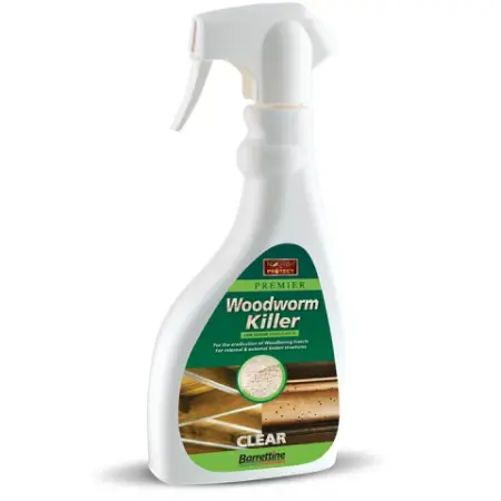 Barrettine Solvent Base Wood Preserving Woodworm Killer Spray 500ml SPWW.50