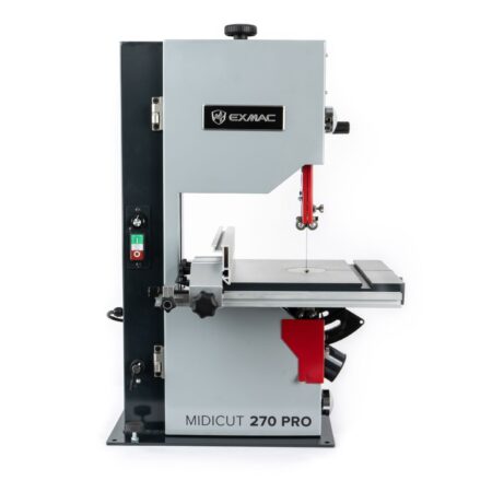 EXMAC Premium 10″ Bench Top Bandsaw with 1HP Motor, Variable Speed & Cast Iron Bandwheels - MIDICUT 270 PRO