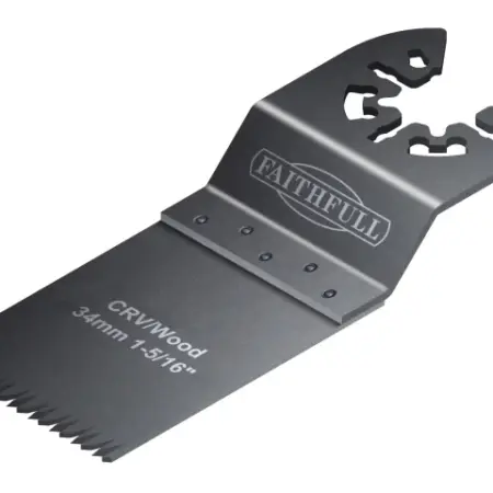 Multi-Function Tool CrV Flush Cut Wood Blade Ground Side Set 34mm