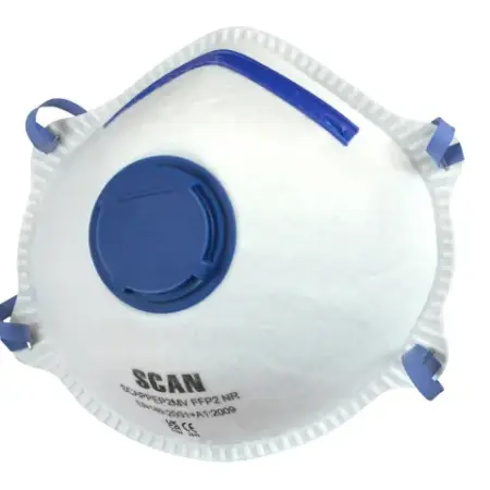 Moulded Disposable Mask Valved FFP2 Protection (Pack 3)