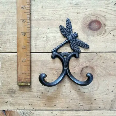 cast iron dragonfly coat hook #castiron #coathook #dragonfly